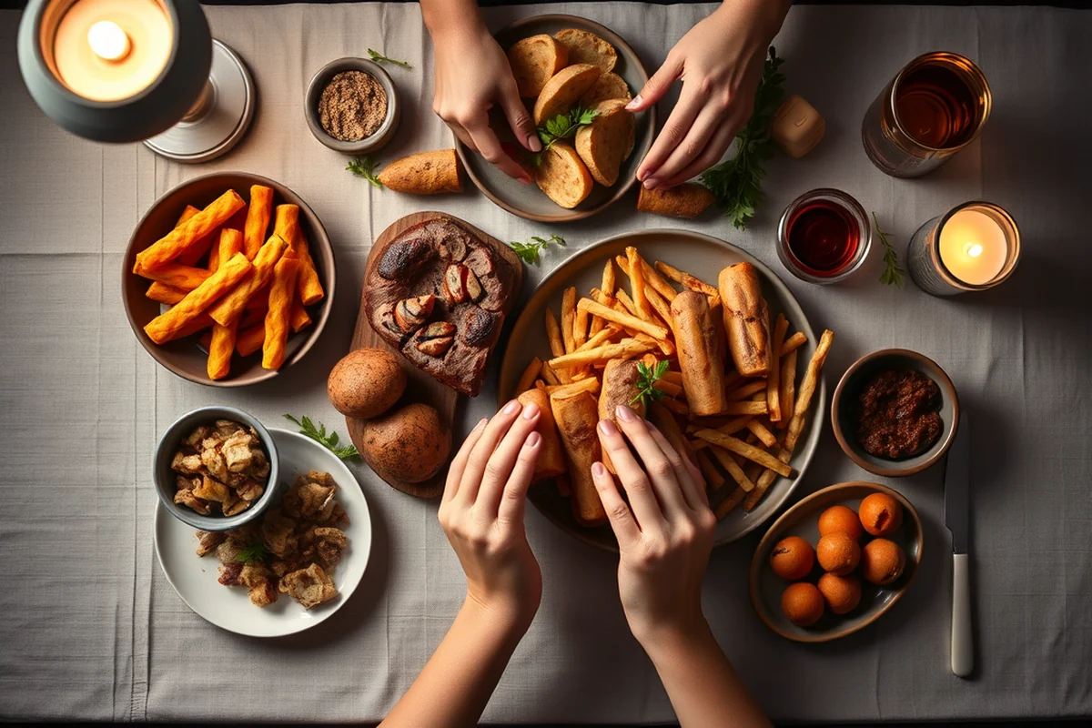 party food for dinner — Party Food For Dinner (the finished result)