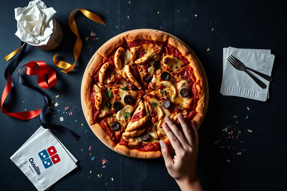 what is on a pizza from domino's — What Is On A Pizza From Domino'S (the finished result)