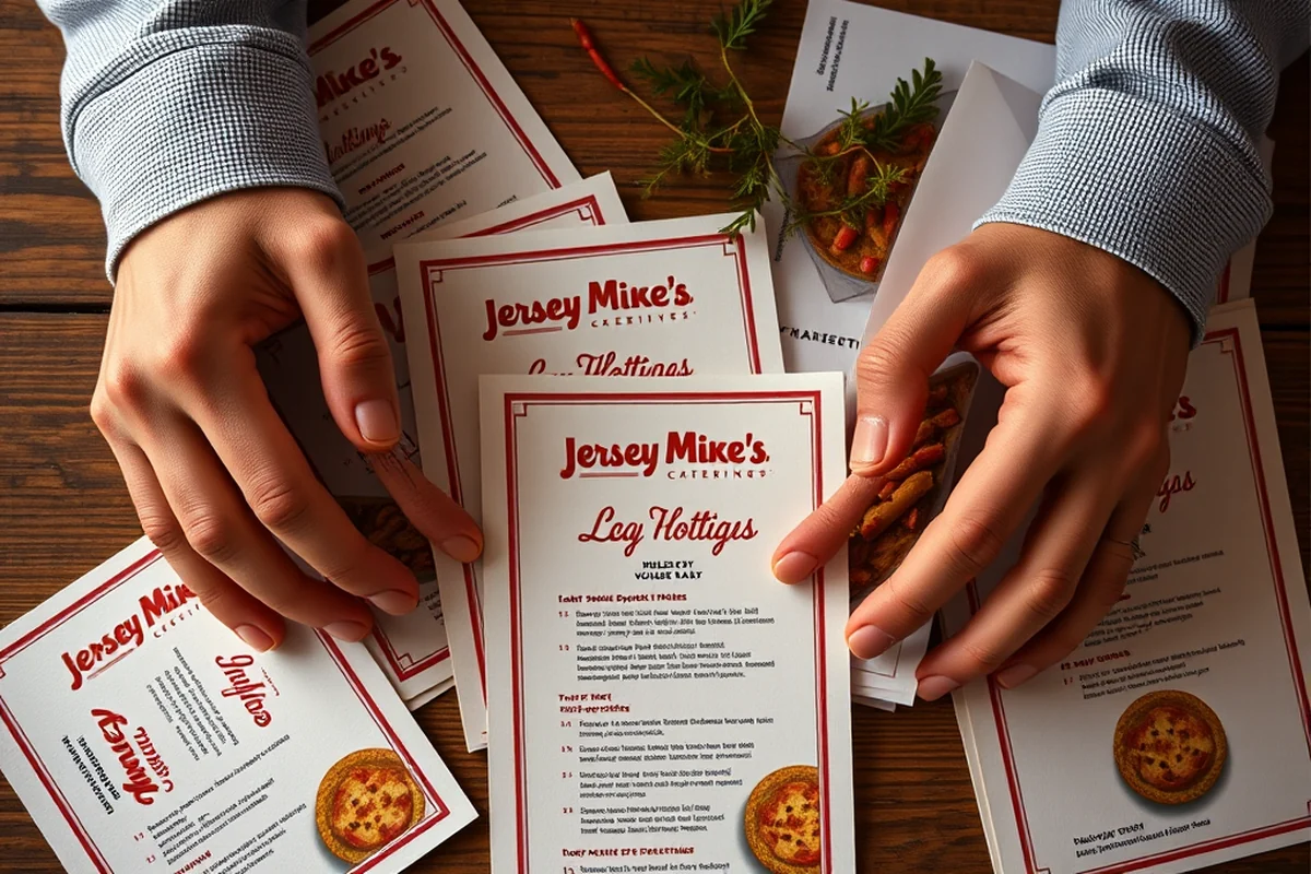 jersey mike's catering menu — Jersey Mike'S Catering Menu (the finished result)