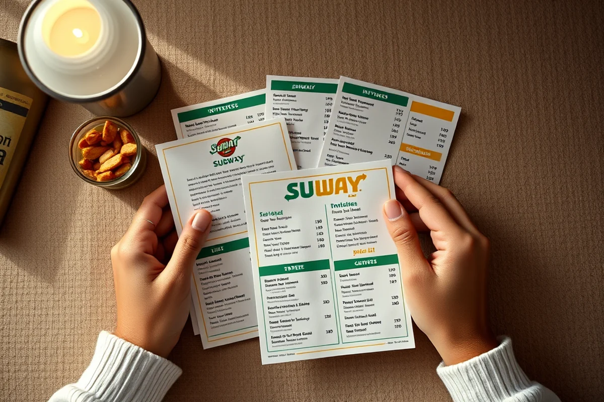 subway menu and price list — Subway Menu And Price List (the finished result)